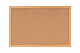 Bi-Office Earth-It Cork Noticeboard Oak Wood Frame 900x600mm - SF132001233 DD